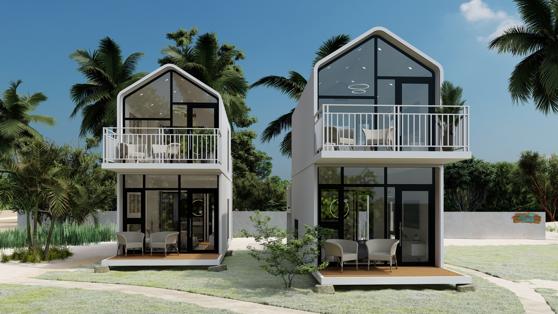 A view from a unit balcony looking out to the sea